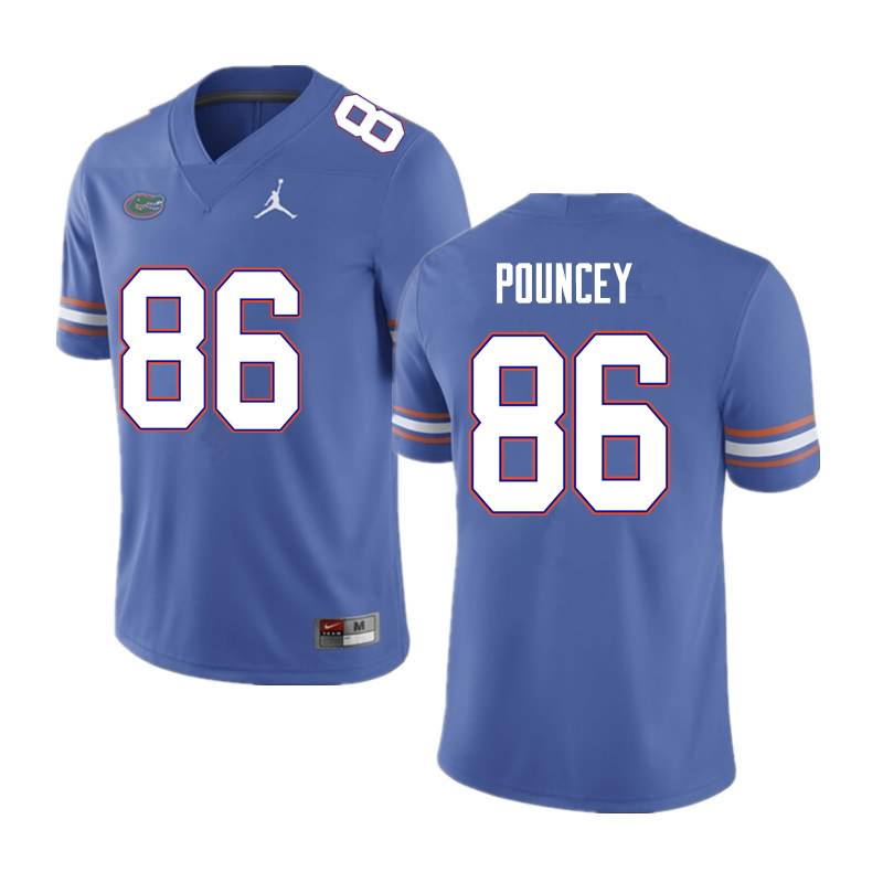 NCAA Florida Gators Jordan Pouncey Men's #86 Nike Blue Stitched Authentic College Football Jersey PFG6464UP